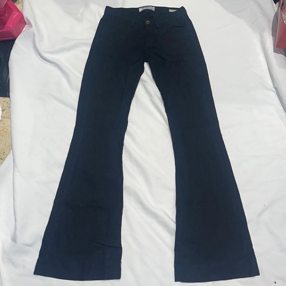 New Guess Brittney Low Rise Pants Linen Wide Leg 00 23 XS - Picture 3 of 8